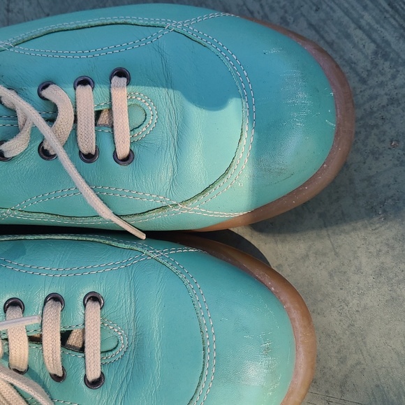 Camper Pelotas Robins Egg Blue Tie Loafers - Picture 2 of 6